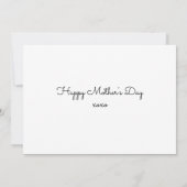 祖母のためのフォトコラージュ母の日カード カード (裏面)