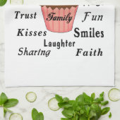 祖母のための祖母のカップケーキ キッチンタオル (折り畳み)