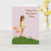 祖母のウェルカードを取る カード (黄色い花)