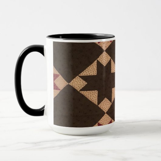 祖母のキルトのコーヒー・マグの別のもの マグカップ (左)