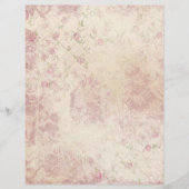 祖母のキルト – フローラシャビーシックなスクラップブック紙 (正面)