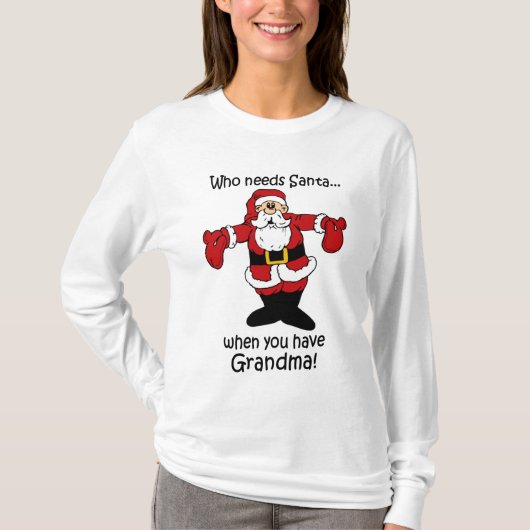 祖母のクリスマスのTシャツ Tシャツ (正面)