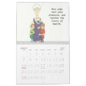 祖母のコラージュのカレンダー カレンダー (3月 2027)