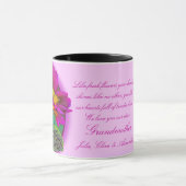 祖母のサクラソウ属の花の芸術のギフトのマグ マグカップ (中央)