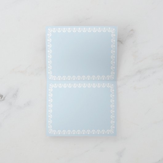 祖母のシャワーのギフトのサンキューカード サンキューカード (内部)