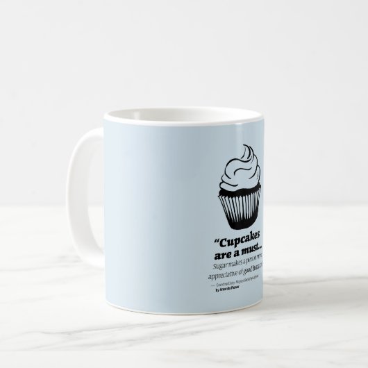 祖母のデイジーのカップケーキのマグ コーヒーマグカップ (正面左)