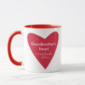 祖母のハート マグカップ (左)