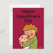 祖母のベビーのためのピンクの口紅のキス シーズンポストカード (正面/裏面)