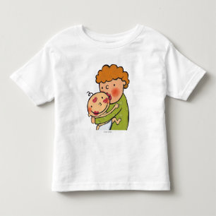 祖母のベビーのためのピンクの口紅のキス トドラーTシャツ