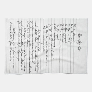 祖母のレシピタオル キッチンタオル