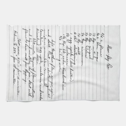 祖母のレシピタオル キッチンタオル (横)