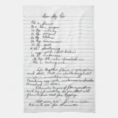 祖母のレシピタオル キッチンタオル (縦)