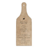 祖母のレシピファミリー記念カスタム文字 カッティングボード (正面)