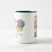 祖母の写真による手書き ツートーンマグカップ (中央)