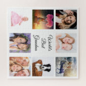 祖母の写真コラージュ最高のおばあさん世界 ジグソーパズル (横)