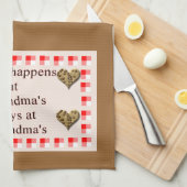 祖母の台所タオル キッチンタオル (四つ折り)