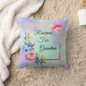 祖母の名前を変更する文字は祖母のために予約 クッション (ブランケット)