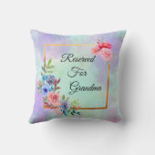 祖母の名前を変更する文字は祖母のために予約 クッション (裏面)