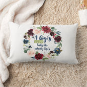 祖母の大波 ランバークッション (ブランケット)