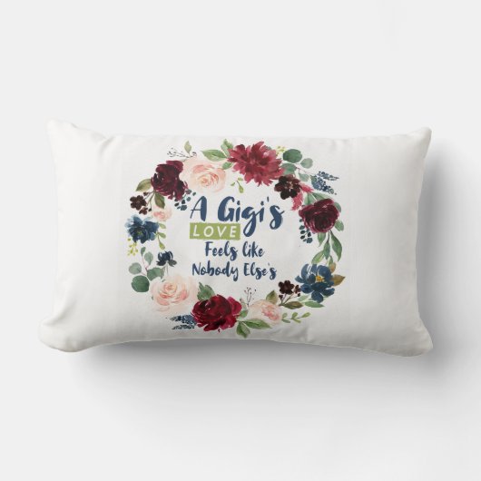 祖母の大波 ランバークッション (正面)