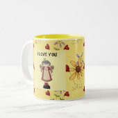 祖母の天使 ツートーンマグカップ (正面左)