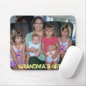 祖母の女の子 マウスパッド (マウス)
