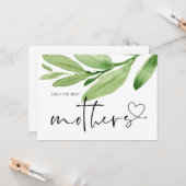 祖母の妊娠明らかに母のベビー驚き カード (正面/裏面インサイチュ)