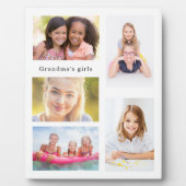 祖母の孫フォトガールズホワイト フォトプラーク (正面)