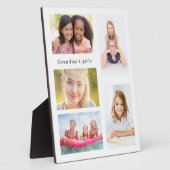 祖母の孫フォトガールズホワイト フォトプラーク (側面)