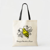 祖母の家のトートバックへ行くこと トートバッグ (正面)