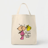 祖母の家のベビー(ピンク)へ行くこと トートバッグ (正面)