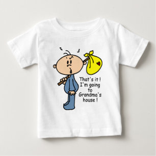 祖母の家のベビー(青い) ベビーTシャツ