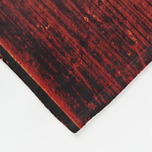 祖母の家族の写真コラージュ素朴な茶色の木 フリースブランケット (角)