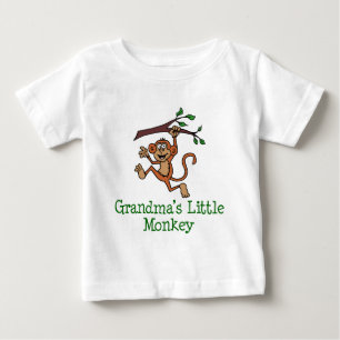 祖母の小さい猿 ベビーTシャツ