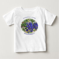 祖母の小さいBluebonnetのベビーのワイシャツ