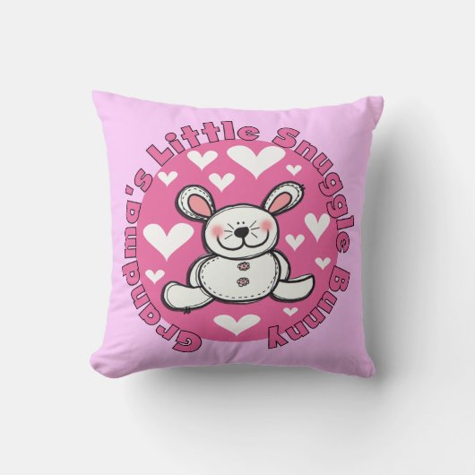 祖母の少し抱擁のバニー クッション (正面)
