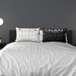 祖母の庭と孫の名前Wildflowers ランバークッション