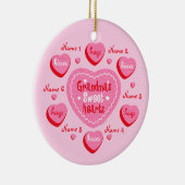 祖母の恋人のパーソナライズなオーナメント セラミックオーナメント (右)