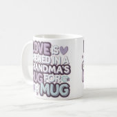 祖母の愛が完璧に醸造パステル コーヒーマグカップ (正面左)