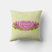 祖母の愛格子縞 クッション (裏面)