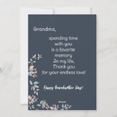 祖母の日の写真コラージホリデーカード シーズンカード (裏面)