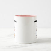 祖母の日光-女の子のTシャツおよびギフト ツートーンマグカップ (中央)