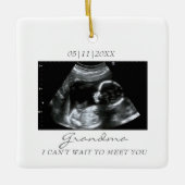 祖母の最初の祖母の超音波クリスマス セラミックオーナメント (正面)