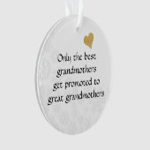 祖母の最高のみだけが昇進する素晴らし オーナメント (正面)
