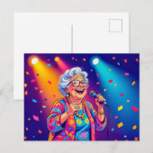 祖母の歌オンステージイラストレーション シーズンポストカード (正面/裏面)