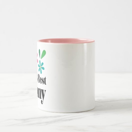 祖母の母の日のためのナニーギフト ツートーンマグカップ (中央)