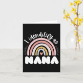 祖母の母の日レインボー引用文私は識別A カード (黄色い花)