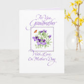 祖母の母の日 カード (黄色い花)