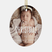 祖母の祖父のオーナメントとして初めてのクリスマス セラミックオーナメント (右)