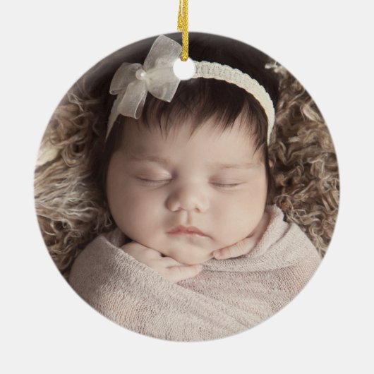 祖母の祖父のオーナメントとして初めてのクリスマス セラミックオーナメント (裏面)